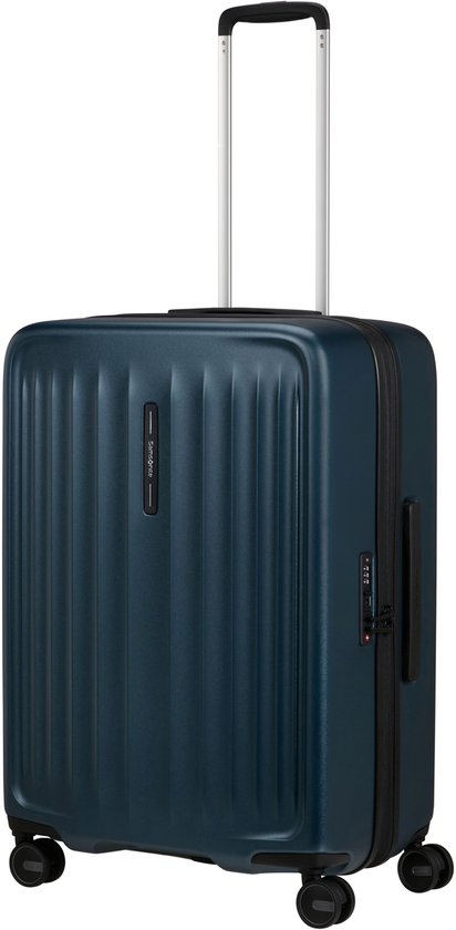 Samsonite Fyrm Spinner – Erweiterbarer Reisekoffer – Maße 67 x 24 cm – Steel Blue