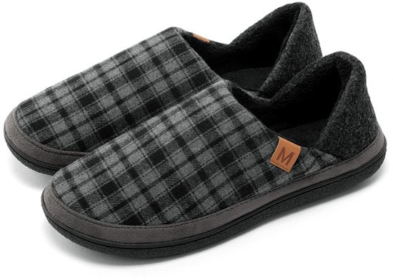 Milanoro - Bequeme, warme Herren Hausschuhe - Navy - 41-42