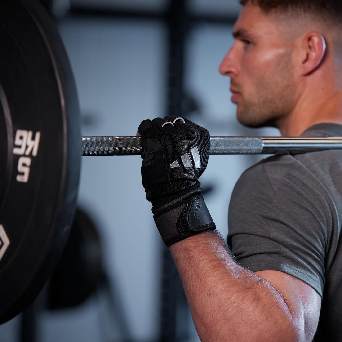 Adidas Wrist Wrap Trainingshandschuhe – Größe L – Schwarz – Gepolstert