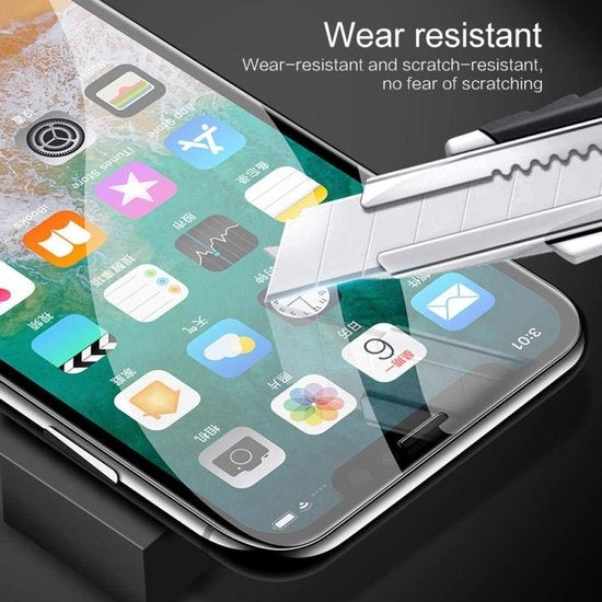 GarpexÂ® Gehärteter Film HD Anti-Fingerprint Glasschutz für iPhone 8/11/12