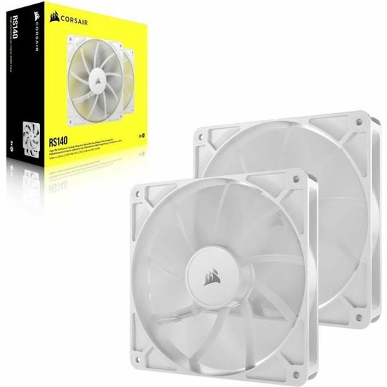 Corsair RS140 – Gehäuselüfter – 140 mm – 2 Stück – Weiß