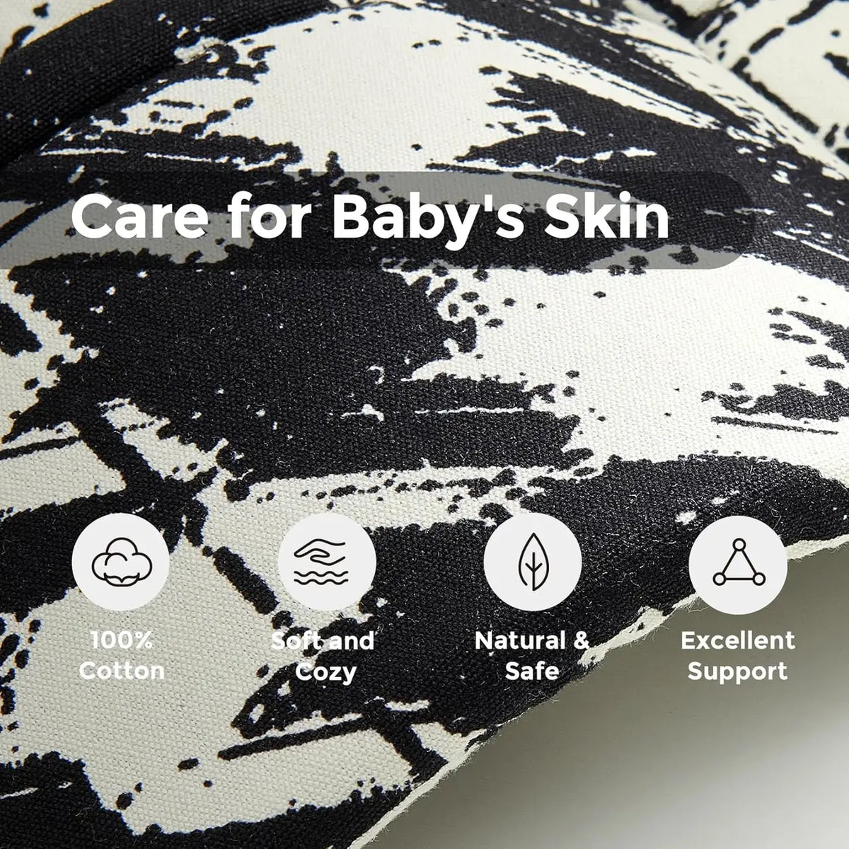 Momcozy BC001 Babytrage – Hahnenfußmuster – Baumwolle