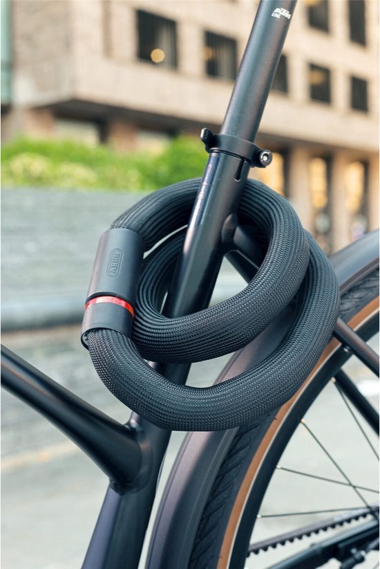 Fahrradschloss ABUS Kettenschloss – Goose Lock 6206K – Sicherheitsstufe 7 – schwarz – 110 cm – Geeignet für E-Bikes und City-Bikes