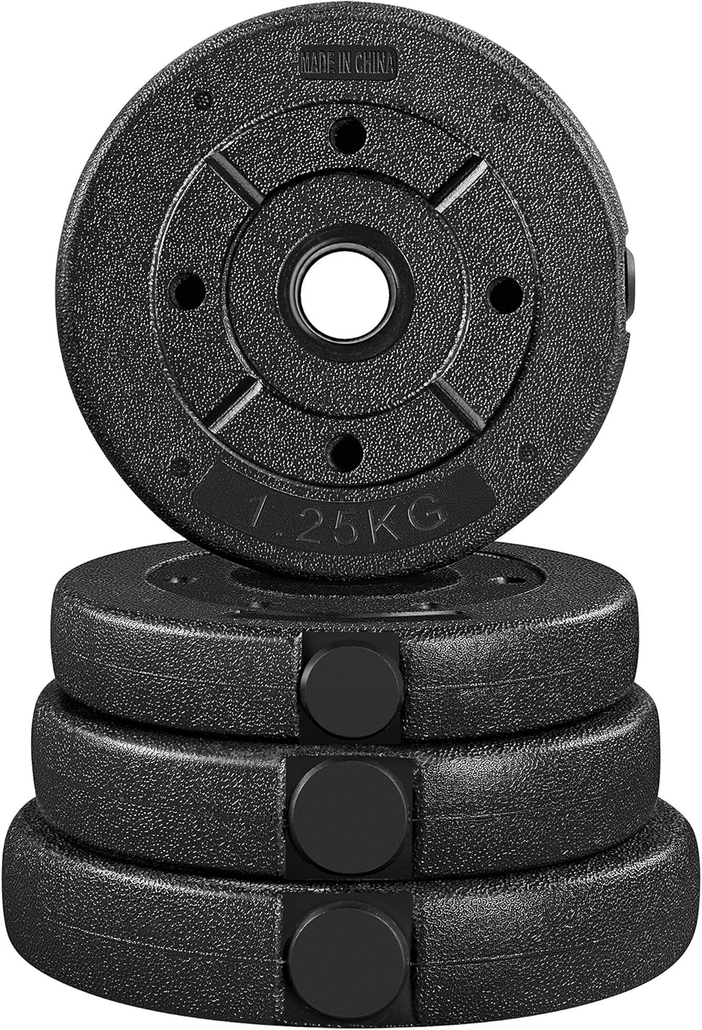 Yaheetech 2er-Set Kurzhanteln - 30 KG - rutschfester Griff - verstellbar - schwarz