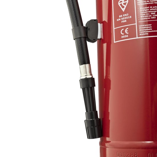 Smartwares Feuerlöscher - 9 Liter - Schaum - Brandklasse AB - BSI zertifiziert