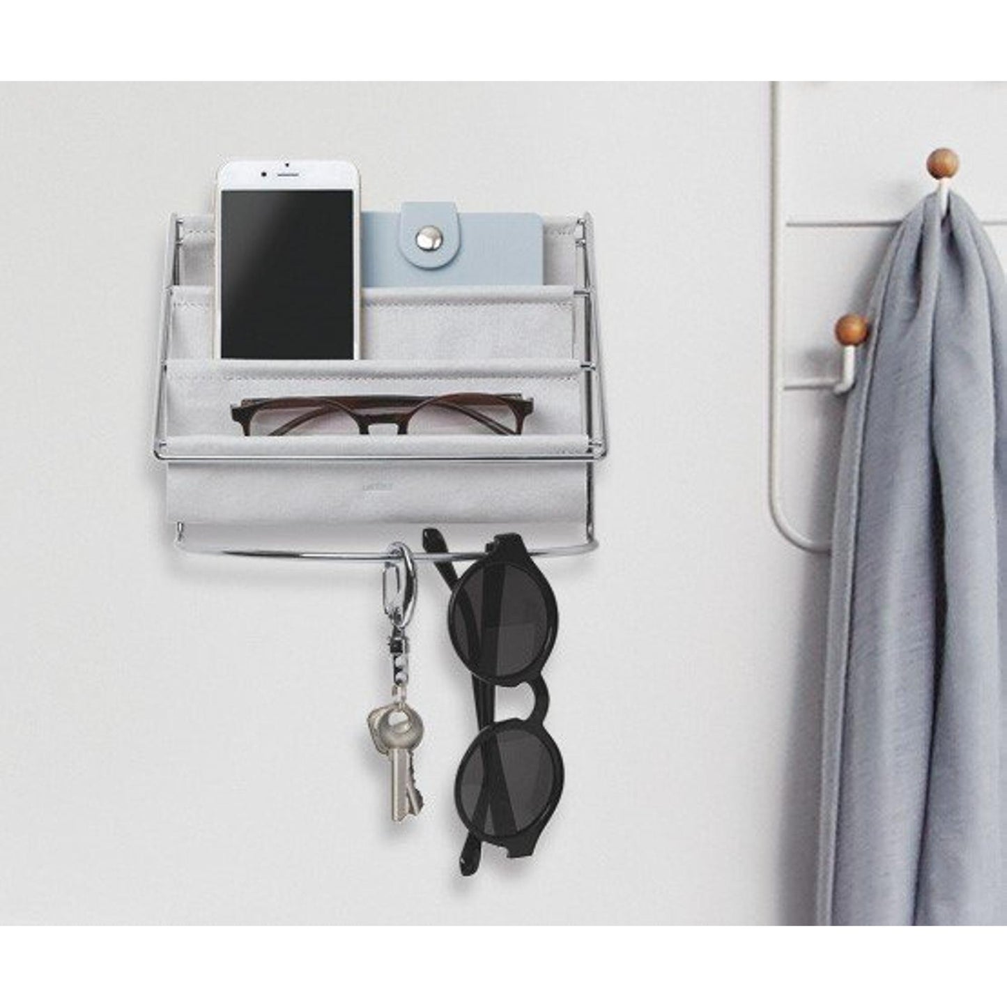 Umbra Hängematten-Zubehörhalter - 16x20x13cm - Stahlgrau