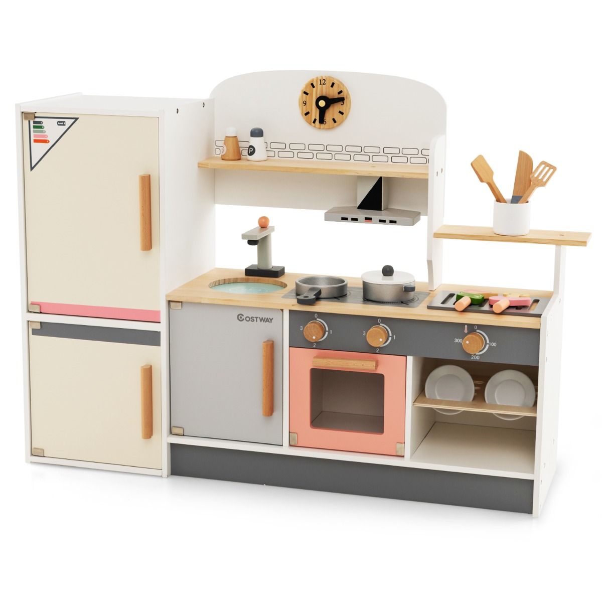 Coast Spielküche für Kinder - Inkl. Zubehör - 90 x 24 x 65 cm