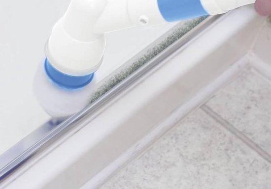 MediaShop Reinigungsbürste Hurricane Spin Scrubber, türkis, 7 Stück