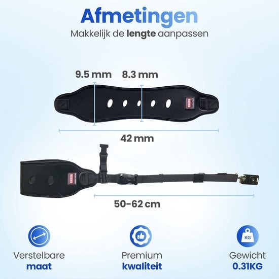 GarpexÂ® Verstellbarer Kameragurt - Schultergurt für Digital- und Spiegelreflexkameras - Kameraschultergurt - Komfortabel und langlebig