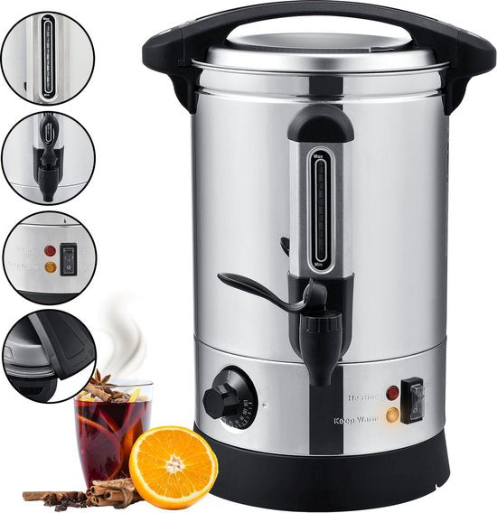 Edelstahl Glühweinkoker / Glühweinketel Teramo - 7 Liter - 1500 Watt
