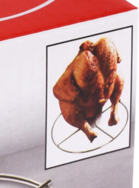 Hähnchenrost für den Grill, Edelstahl, 20 cm – Hähnchen grillen – Hähnchengrill