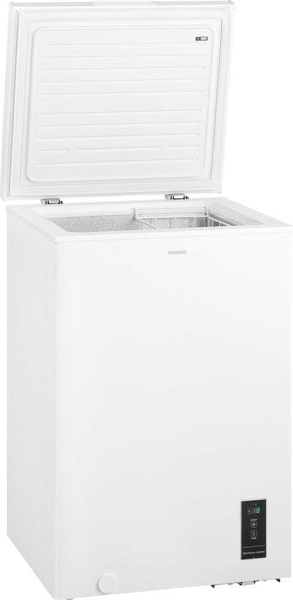 Tomado TCF0991W - Gefrierschrank - 99 Liter - Superfreeze - Digitaler Thermostat - Low Frost - Energielabel E - Weiß