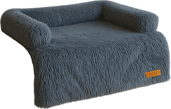 By Cee Cee Original Hundedeckenbank - Hundedeckenbank - Hundekorb - Premium - komplett abnehmbar - Dunkelgrau - 102x90 - Größe L