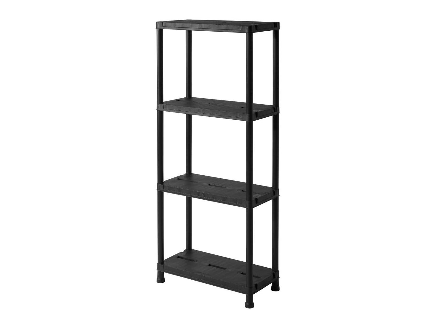 Livarno offener Schrank – 60 x 138 x 30 cm – Schwarz – 125 kg Tragkraft