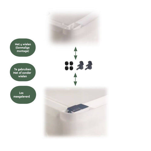 BRASQ Aufbewahrungsboxen 3er-Set - 20 Liter - Transparent - 39x29x18 cm - Stapelbare Aufbewahrungsboxen aus Kunststoff