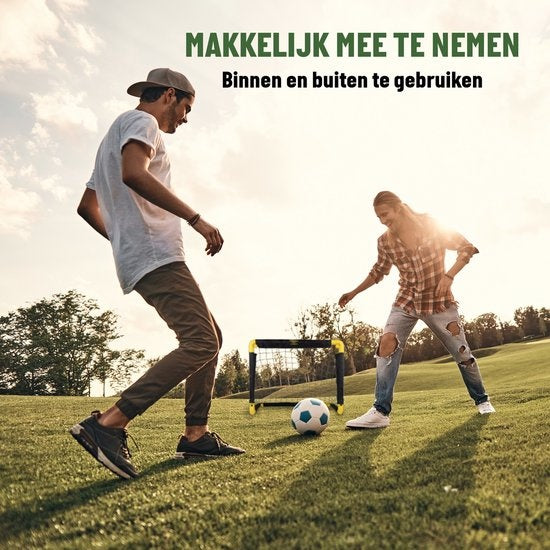 Umbro Fußballtor Set - 2 Stück - 50 x 44 x 44cm - faltbares Fußballtor - Schwarz/Gelb