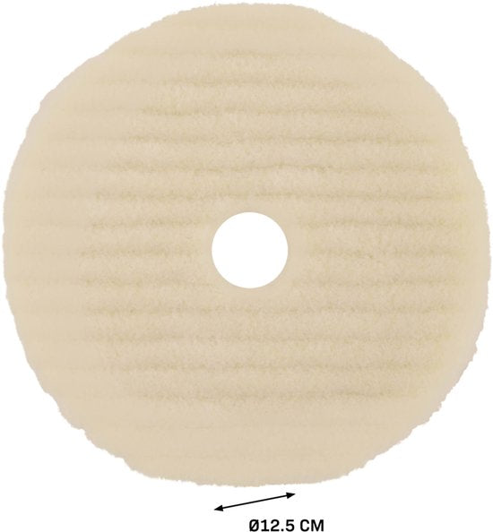 VONROC Woll-Polierscheiben – Ø 125 mm – 3 Stück