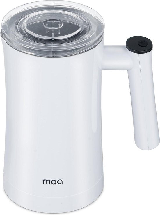 MOA Milchaufschäumer - BPA-frei - zum Aufschäumen und Erhitzen - Weiß - MF1W