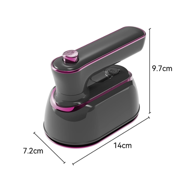 BUFFi5 JOY Tragbares, zusammenklappbares Dampfbügeleisen – Grau – 14 x 9,7 x 7,2 cm