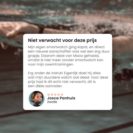 MAOO BOOST Smartwatch - Inkl. Bildschirmschutz - Wasserdicht - Smartwatch Damen Rose Gold - Schrittzähler - Uhr - Pink