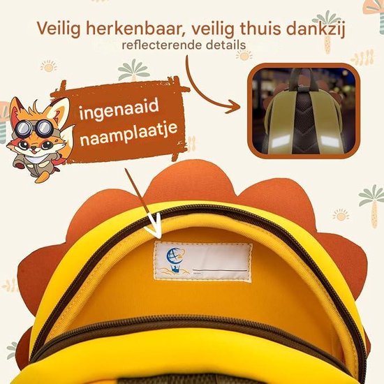 REISERACKER Kindergartenrucksack Wild Animal ab 1 Jahr als Kindergartenrucksack Mädchen & Kindergartenschulrucksack Jungen