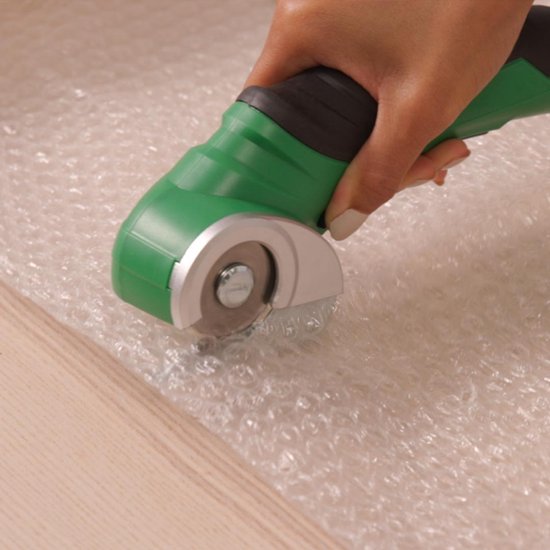Hammersmith SharpSpin – Kabelloser Universalschneider – Elektrische Schere – Kartonschneider – Rollmesser – Akku-Schere – Schneidet Leder, PVC, Teppich, Karton und mehr
