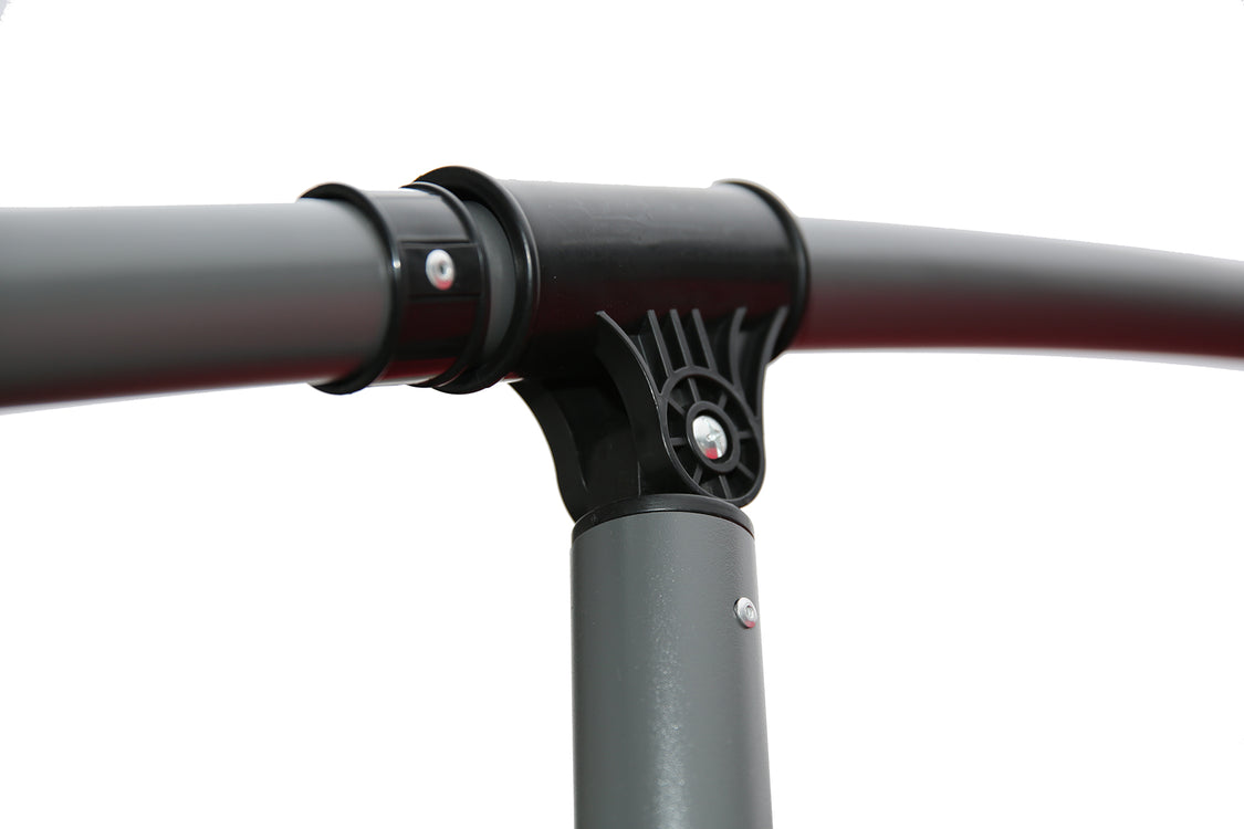 Angel Living Schwebeschirm 300 cm – Kurbel-Sonnenschirm mit Neigungsfunktion – Rot