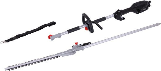 Scheppach Elektrische Teleskop-Heckenschere ETHT1000 – 1000 W – Astdurchmesser Ø 20 mm – Mit Schultergurt – Gesamtlänge 2590 mm für einfaches Arbeiten in der Höhe