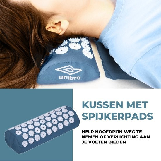 Umbro Nagelmatte - Akupressurmatte - Shakti Matte - Massagematte - 42x71cm - Blau