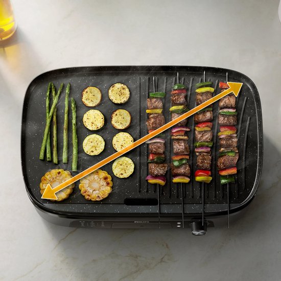 Philips Tischgrill HD6210/90 – Einstellbare Temperatur – 2400 W