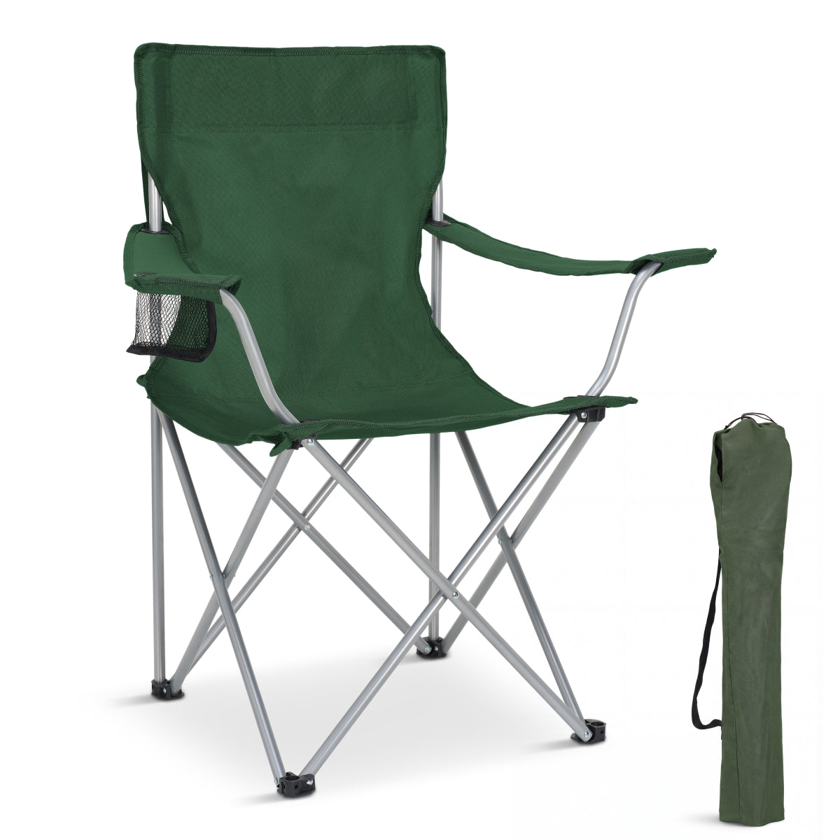 Trvlmore Campingstuhl Basic - Schwarz - 2.2 kg - Kapazität 120 kg