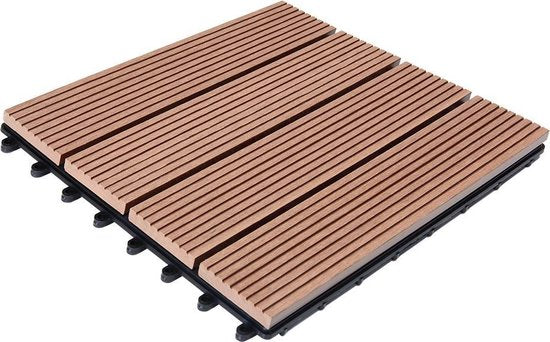 WPC-Terrassenfliese - Klassischer Einsatz 30x30cm - Terracotta