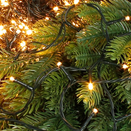 Nampook Weihnachtsbaumbeleuchtung - 18 Meter - 240 warmweiße LEDs - Außenbereich