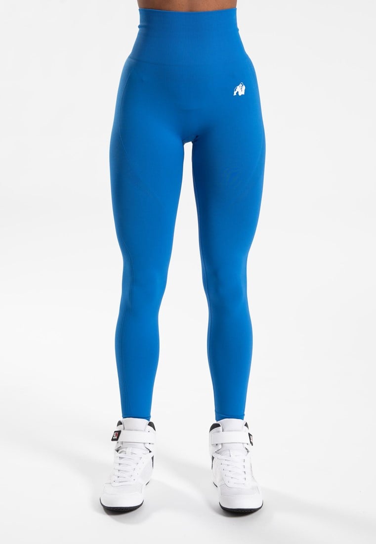 Gorilla Wear Olivia nahtlose Leggings - Blau - XS/S