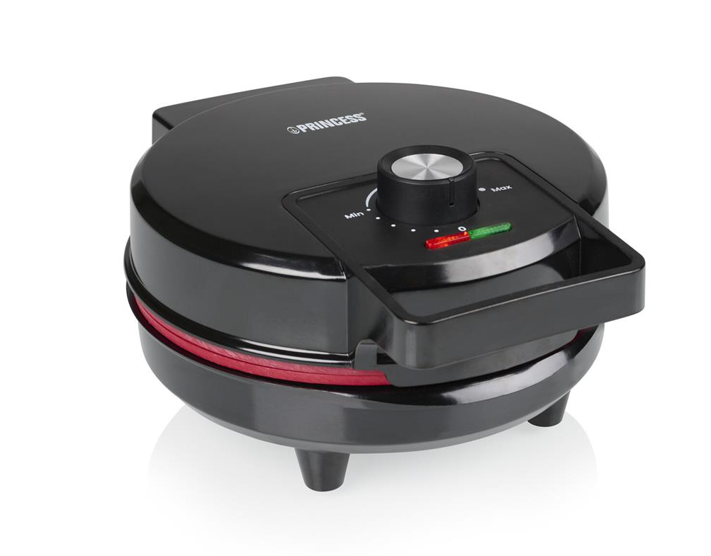Princess Waffeleisen für herzförmige Waffeln – Schwarz – ⌀19 cm – 1200 W