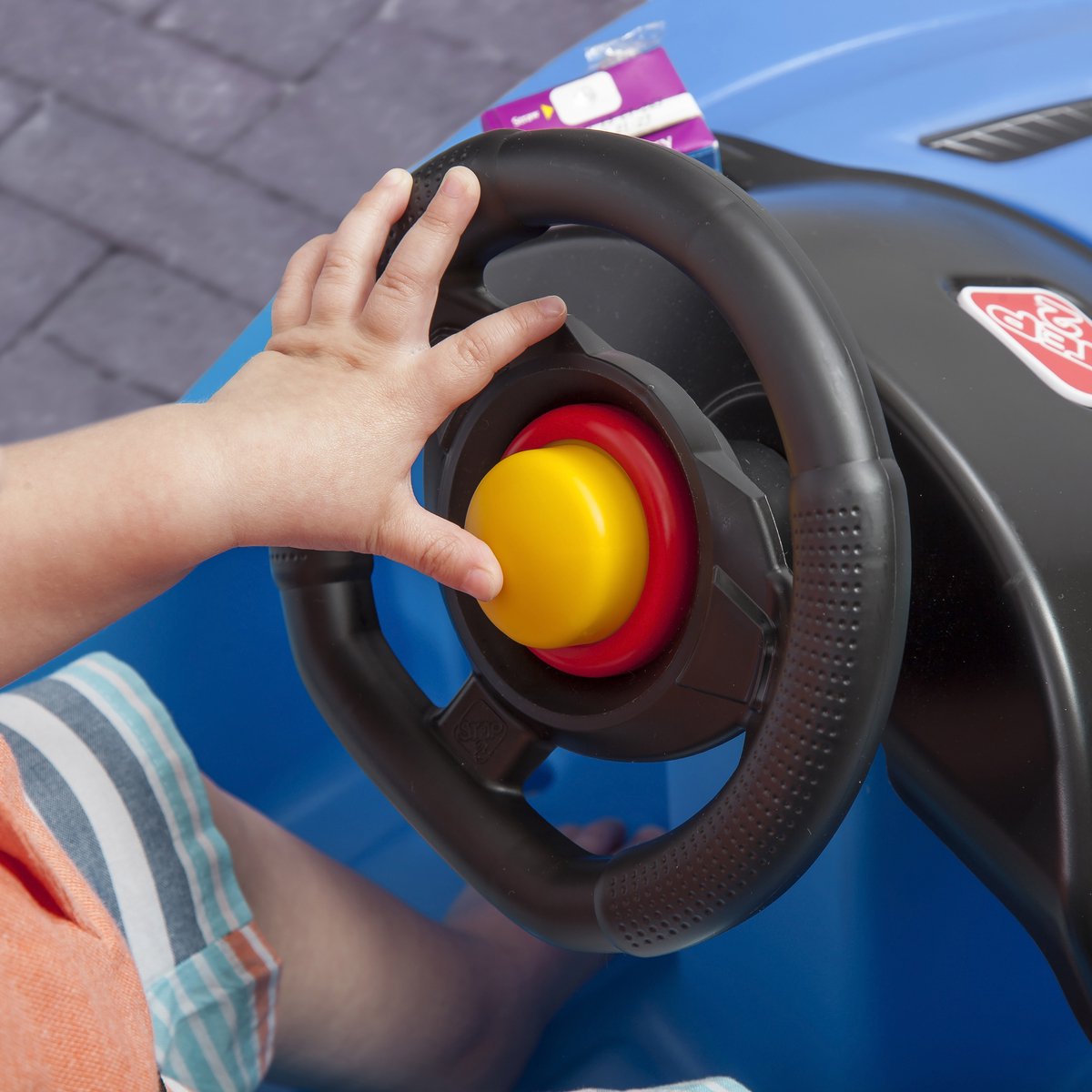 Step2 Whisper Ride Cruiser Runabout in Blau - Kinderwagen / Runabout mit Schiebestange - Für Kinder ab 1,5 Jahren