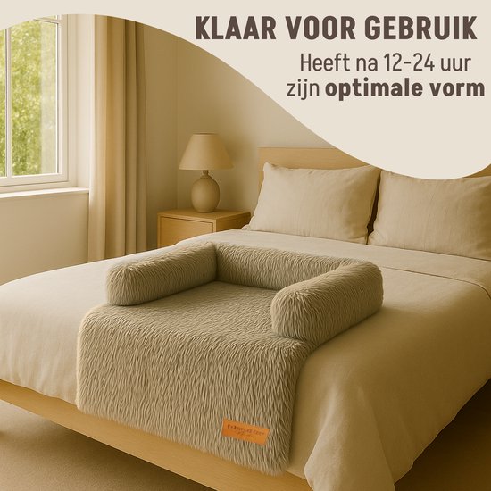 By Cee Cee Original Hundedeckenbank - Hundedeckenbank - Hundekorb - Premium - voll verschließbar - Mocha Taupe - 85x90 - Größe M