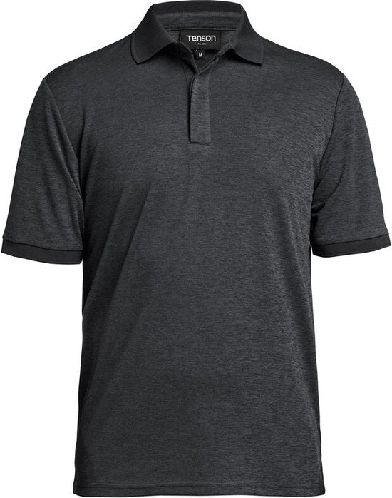 Tenson TXlite Melange Polo 465018060 - Schwarz - 3XL