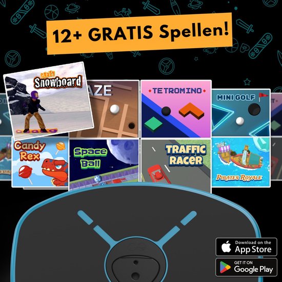GoBalance Sport – Balance Board – Elektrisches Balance-Board – Gleichgewichtstrainer – Wackelkissen inklusive Spielen – Balance-Kissen – inklusive App