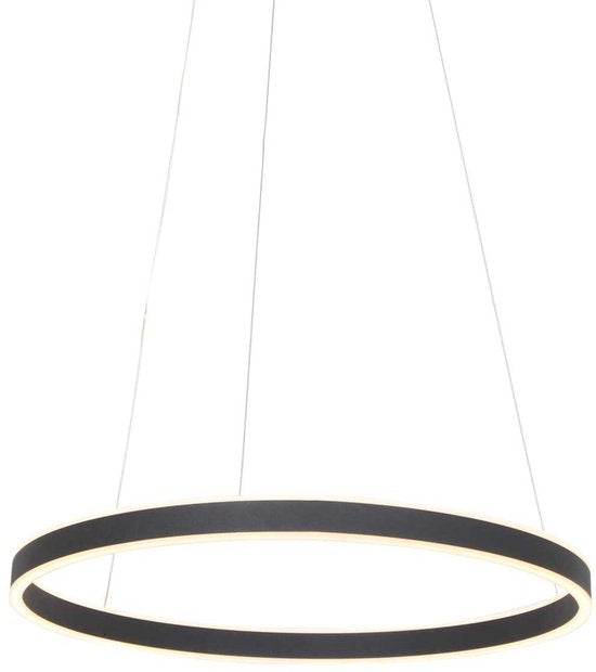 Hängeleuchte Ringlux 3502ZW Schwarz 60 cm Design Metall Steinhauer – höhenverstellbar, ideal für den Innenbereich
