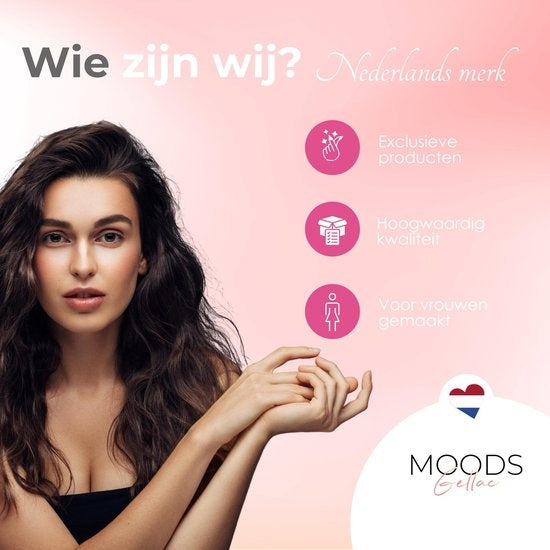 Moods Gellac BIAB Starter Pack - The Nude - Builder in a Bottle - BIAB Nagellack - Inklusive UV/LED Lampe, Bucking Stick, Nagelfeile, Primer, Base und Top Coat