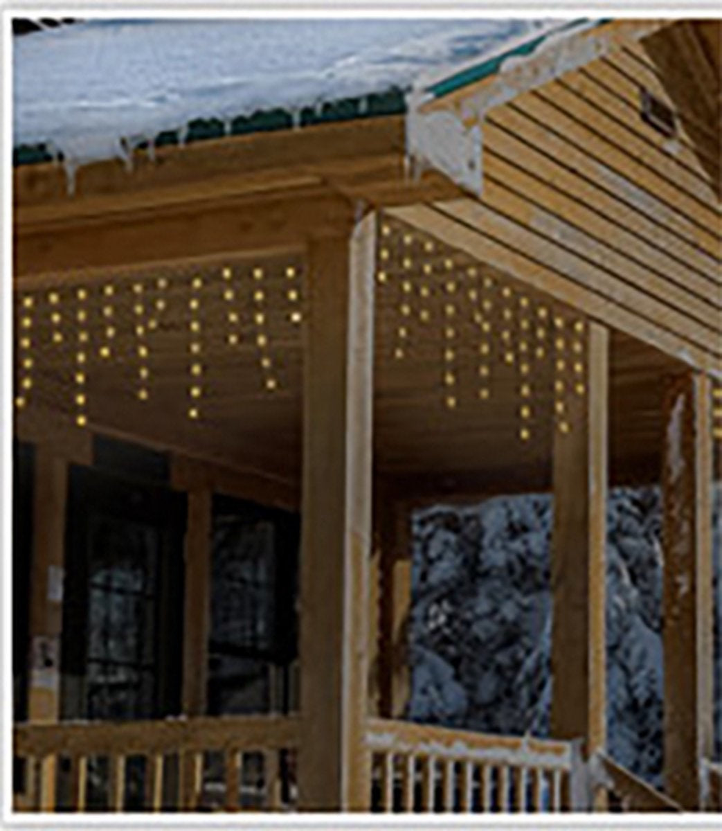 LED-Eiszapfen-Weihnachtsbeleuchtung 480LED - 9,5 Meter - Für den Innen- und Außenbereich - Copy