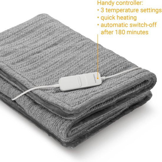 Decoways – Medisana Heizdecke HB 680, 160 x 120 cm, grau