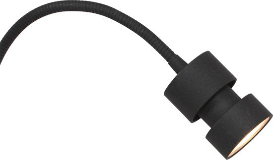 Wandleuchte Natasja LED 3094ZW Schwarz – dreh- und neigbar, inklusive GU10-Leuchtmittel, aus Kunststoff und Metall – Steinhauer