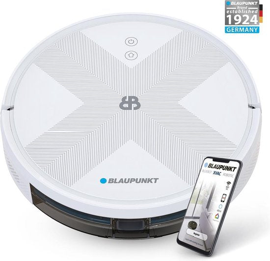 Blaupunkt Staubsaugerroboter - Bluebot XVAC - Mit Ladestation - Smart Navigation - Weiß