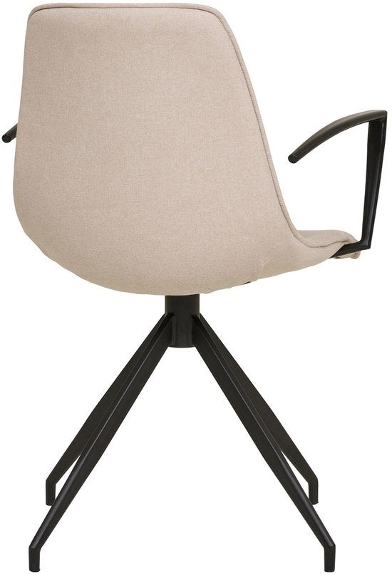 House Nordic Esszimmerstuhl Monaco Swivel Bouclé Sand