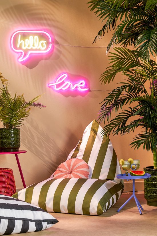 Mica Decorations Aston Beistelltisch mit abnehmbarem Tablett - H42 x Ø31 cm - Metall - Flieder