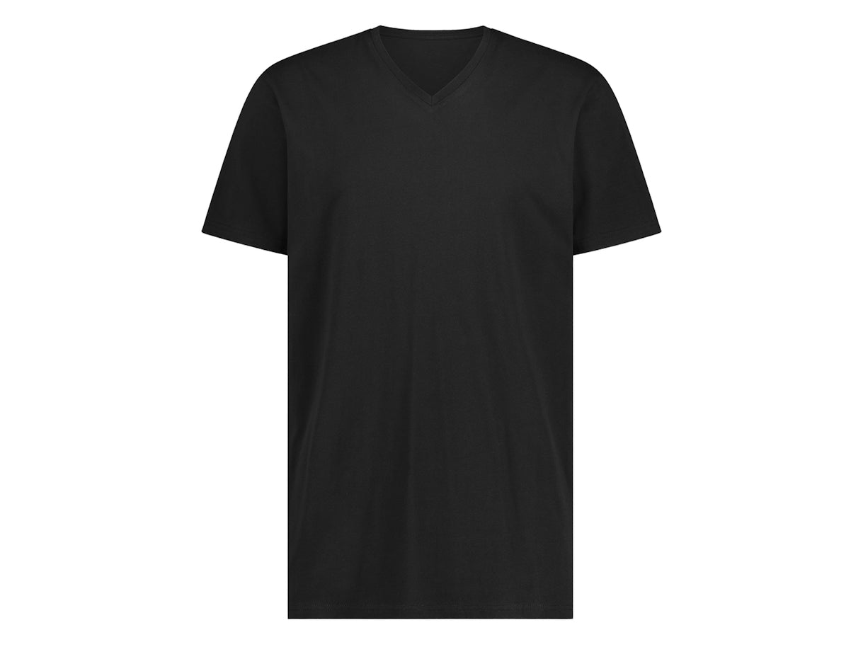 LebasQ Bambus T-Shirt 3er-Pack - schwarz - Größe M - V-Ausschnitt Männer