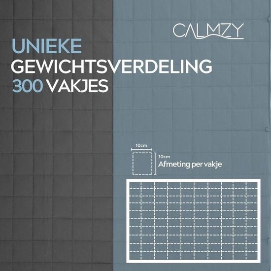 Calmzy 2.0 - Kuscheldecke 9 kg - 150 x 200 cm - Dunkelgrau