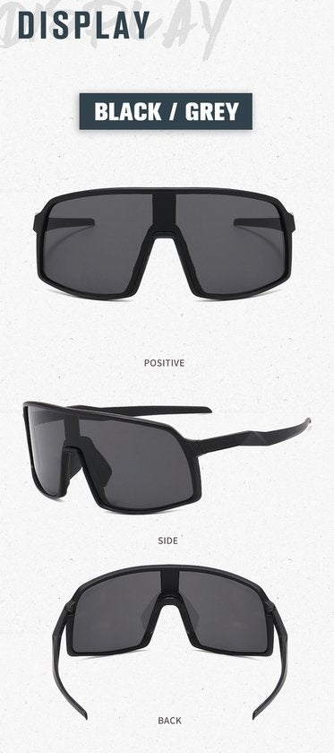 GarpexÂ® Radsportbrille - Sportbrille - Polaroid Sonnenbrille - Rennrad - Mountainbike - Motorrad - Dunkelblauer Rahmen Blaue Brille